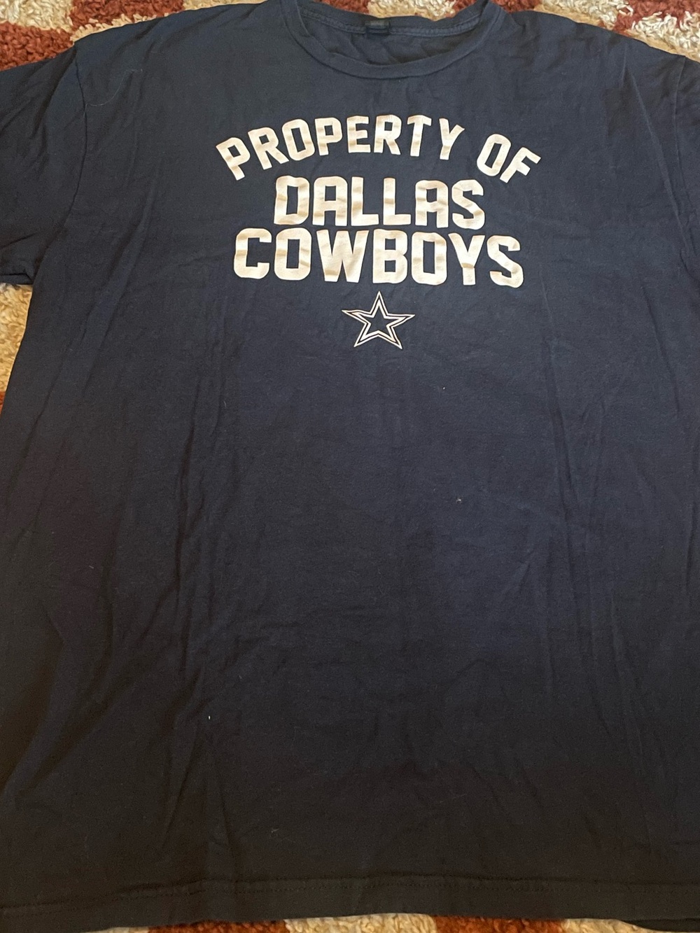 Gildan Navy Crew Dallas cowboys Neck T‑Shirt